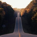 an up and down road